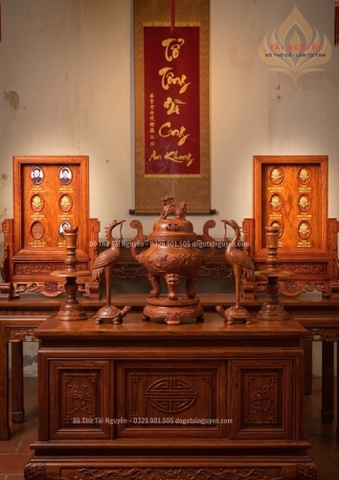 Khung thờ chung 6 gia tiên