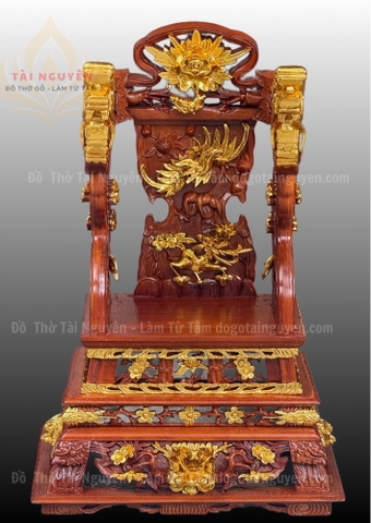 Ngai thờ gỗ gụ (đục tay)