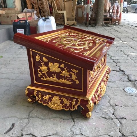Kệ tụng kinh sơn son thếp vàng