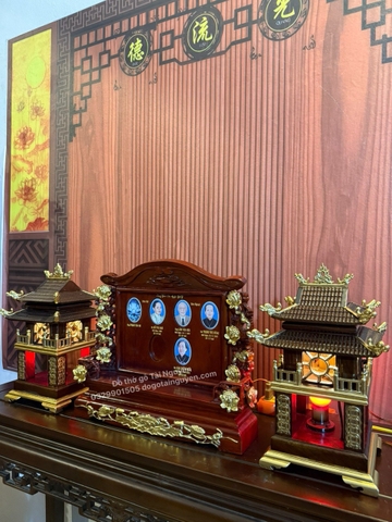 Bộ bài vị thờ 6 gia tiên