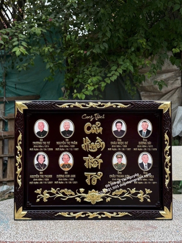 Khung thờ chung cho nhiều gia tiên