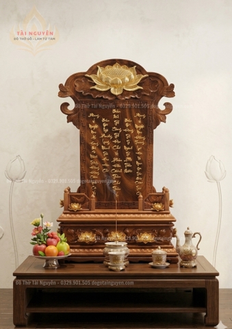 Bài vị Thổ Công và Cộng Đồng Gia Tiên ( Gỗ Ngọc Am thơm)