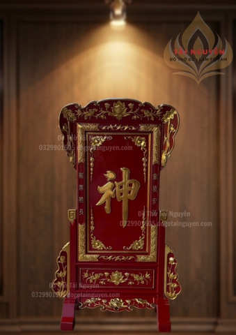Khung thờ Thần Linh ( khắc chữ, thiết kế theo yêu cầu)