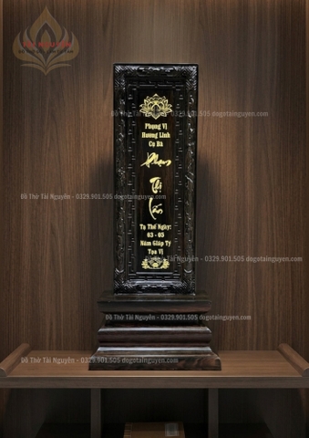 Bài vị Triện ( gỗ mun sừng)