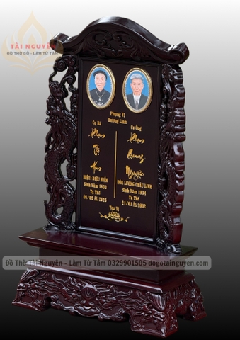 Bài vị song long mẫu mới