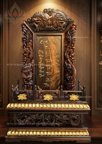 Long Vị Cửu Huyền Thất Tổ - GỖ MUN