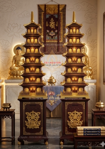 Tháp vuông 7 Tầng - Tháp Dược Sư