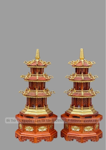 Đèn Tháp 3 Tầng (Tháp Bát Giác)