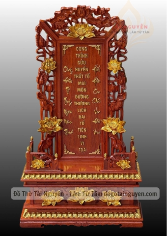 Bộ bài vị Cửu Huyền gia tiên nội ngoại