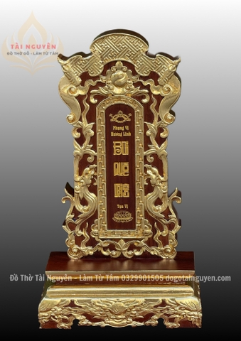 Bài vị cuốn thư (nguyên khối)