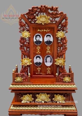 Bài vị hoa sen 4 ảnh