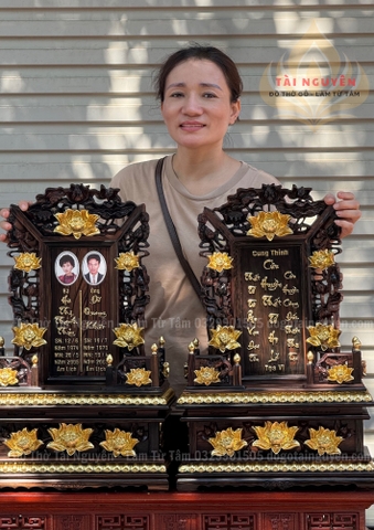 Bài vị gỗ mun