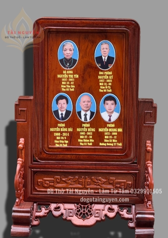 Khung thờ 5 gia tiên