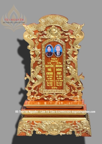 Bài vị cuốn thư - 2 ảnh