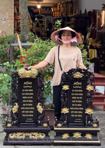 Tranh gỗ (chạm rồng, sen)