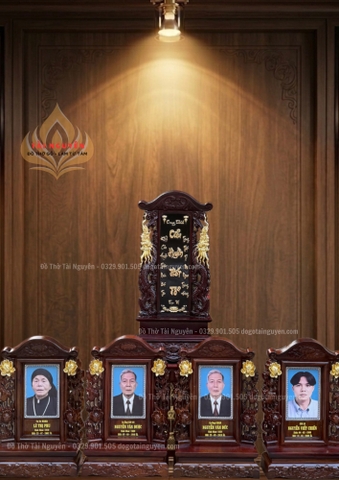 Bài vị song long & Bài vị hoa sen
