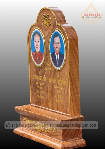 Bài vị song thân - Gỗ Ngọc Am