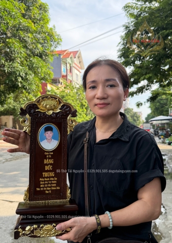 Bài vị thờ mái hoa sen