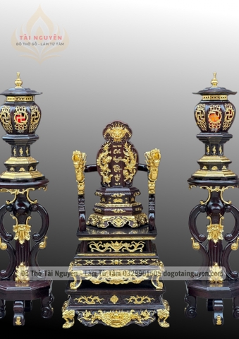 Bộ Ngai Thờ Và Đèn Chữ Vạn
