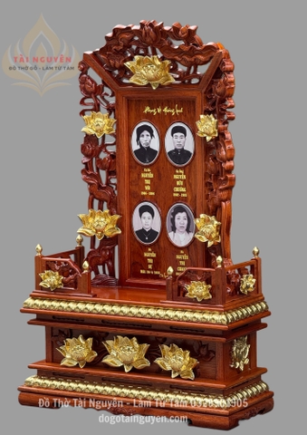 Bài vị hoa sen 4 ảnh