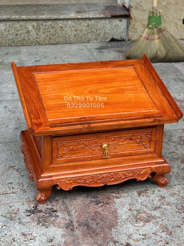 Kệ tụng kinh có tai (gỗ hương đá)