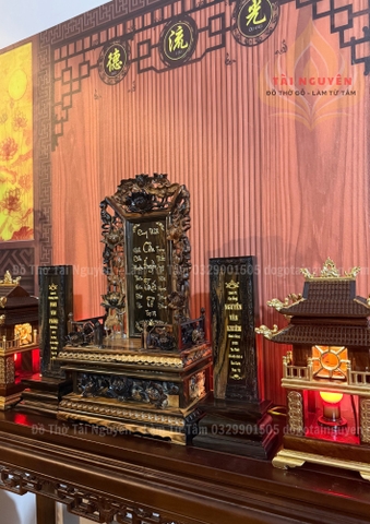 Bài vị gỗ mun