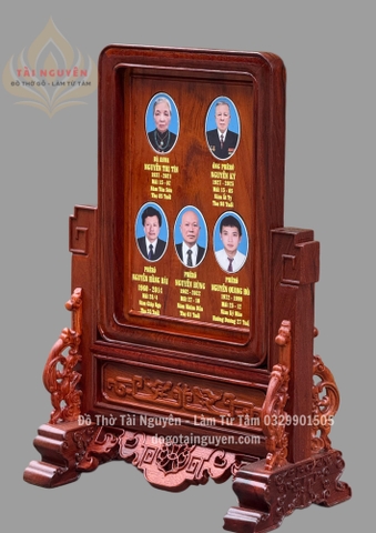 Khung thờ 5 gia tiên