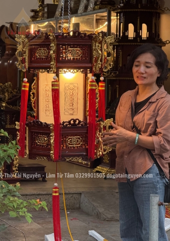 Đèn treo lắp kính 65x56cm
