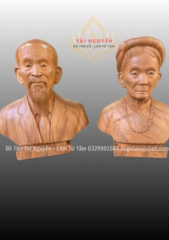 Tượng truyền thần gỗ ngọc am