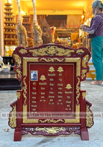 Bài vị đứng (mẫu Tứ Linh)
