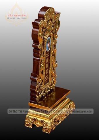 Bài vị cuốn thư gắn ảnh