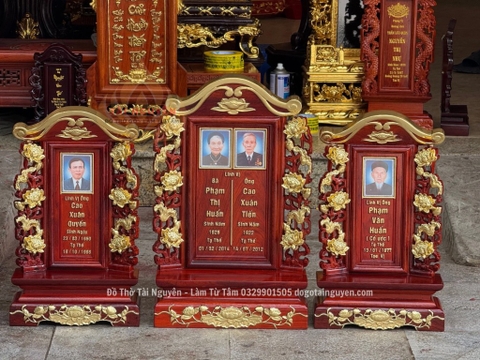 Bộ bài vị hoa sen