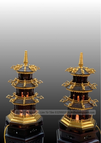 Đèn Tháp 3 Tầng (Tháp Bát Giác)