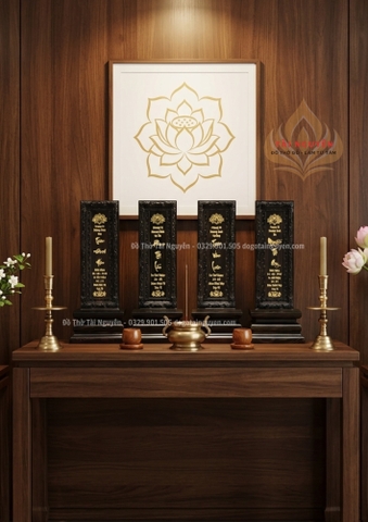 Bài vị Triện ( gỗ mun sừng)