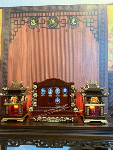 Bộ bài vị thờ 6 gia tiên