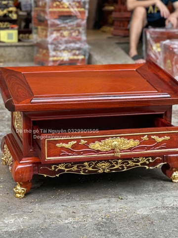 Kệ tụng kinh gỗ gụ