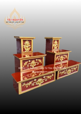 Khay đặt rượu thờ (3 tầng)