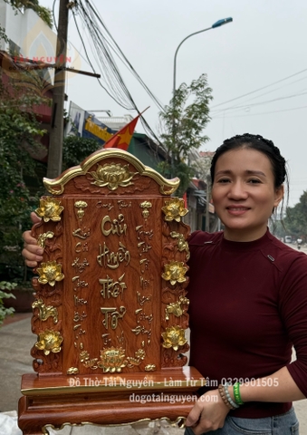 Bài vị Cửu Huyền Thất Tổ ( hoa sen - nguyên khối)