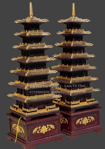 Đèn Tháp Vuông 7 tầng
