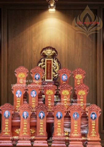 Bộ bài vị cho gia tộc, nhà thờ Tổ, Họ