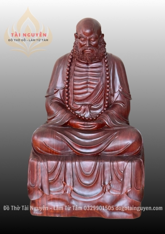 Tượng Ngài Đạt Ma (gỗ gõ đỏ)