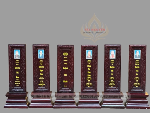 Bài vị chạy chiện (dày 3cm)