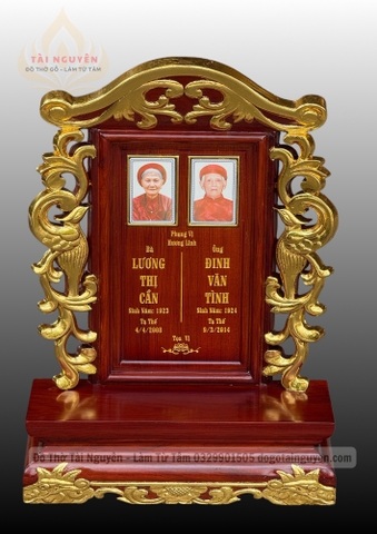 Bài vị song phụng đôi