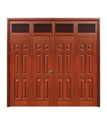 Cửa thép vân gỗ Jagning 4 cánh cân LP-4D-07