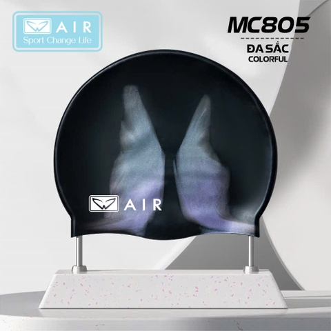 Mũ bơi silicone đa sắc màu nam nữ