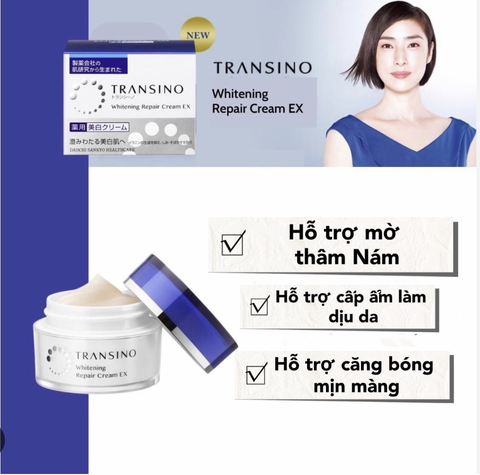 Kem Dưỡng Da ban đêm Transino Whitening Repair Cream EX 35g.