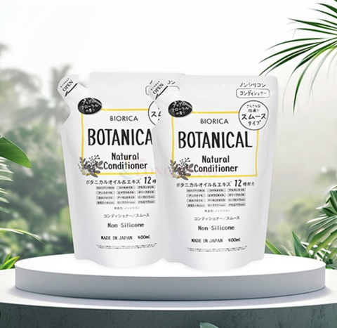 🍃Bộ Dầu Gội Và Dầu Xả BOTANICAL BIORICA Nhật Bản 400ml – Dịu Nhẹ Từ Thiên Nhiên. “Chăm sóc tóc mềm mượt mỗi ngày từ chiết xuất thực vật thuần khiết”