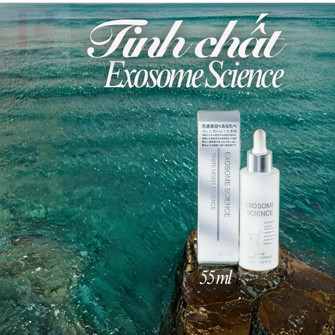 ✨ EXOSOME SCIENCE WHITE MOIST ESSENCE 55ML – ĐỈNH CAO TÁI SINH DA CÔNG NGHỆ EXOSOME