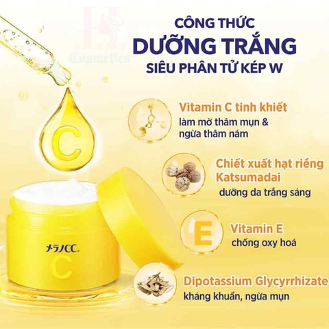 🍋 MELANO CC BRIGHTENING GEL 100G – GEL DƯỠNG TRẮNG VÀ GIẢM THÂM MỤN NHẬT BẢN