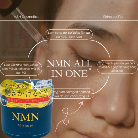 💙 KEM DƯỠNG DA NMN ALL IN ONE GEL 270G – GIẢI PHÁP TỔNG HỢP CHO LÀN DA LÃO HOÁ & KHÔ RÁP